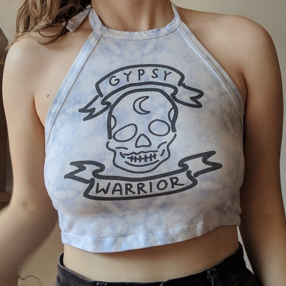 Celestial Grunge Halter top tie dye!